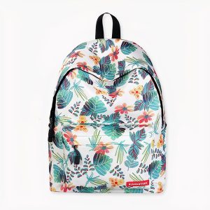 Mochila con estampado tropical