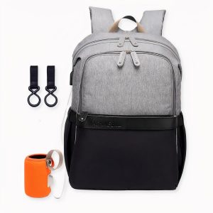 Bolso cambiador bicolor para padres