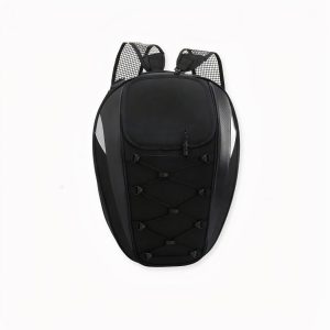 La mochila impermeable cabe en el asiento trasero