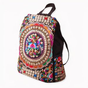 Mochila femenina de estilo étnico