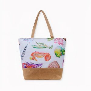 Bolso de playa de flores, bolso bandolera
