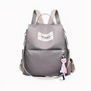 Mochila antirrobo de color sólido para mujer