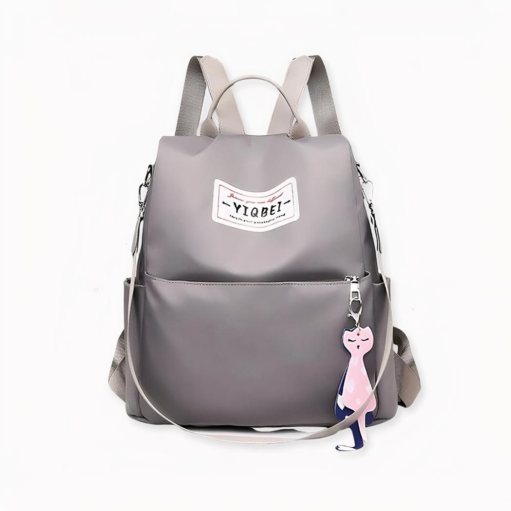 Mochila antirrobo de color sólido para mujer