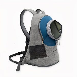 Elegante mochila para transportar mascotas