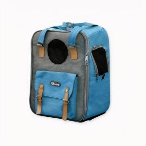 Mochila transportín para gatos con bolsillo