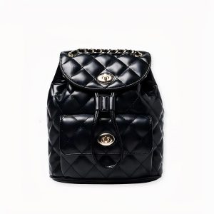 Mochila acolchada de piel sintética