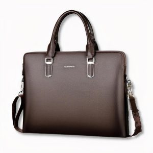 Maletín mensajero de piel para hombre