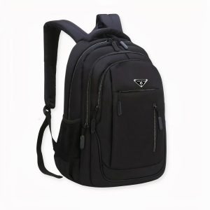 Mochila ergonómica de gran capacidad, negra