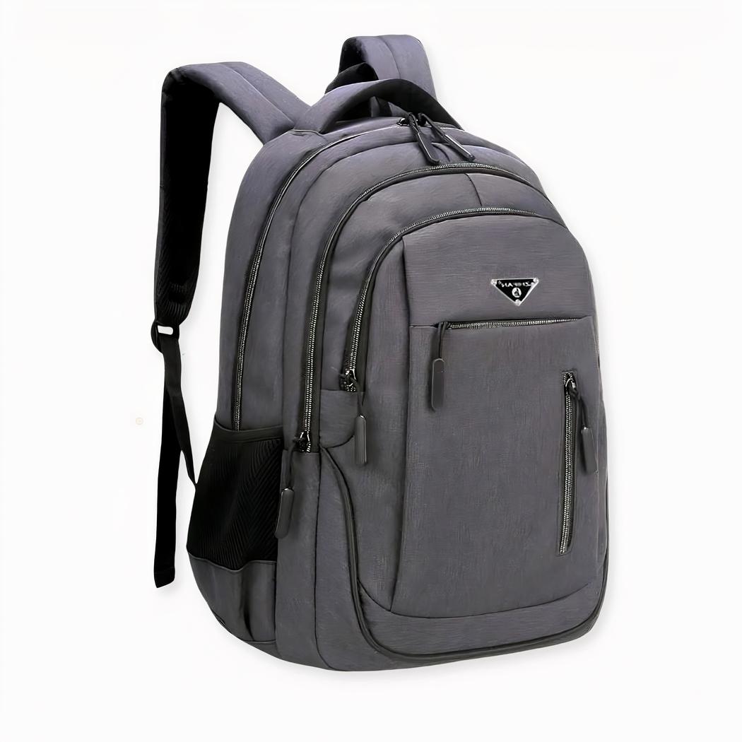 Mochila ergonómica de gran capacidad, gris oscuro