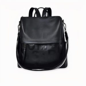 Mochila de piel de vaca para mujer