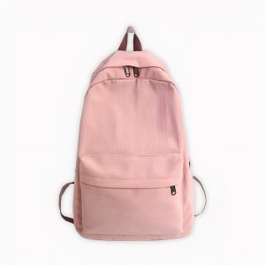 Mochila de moda de color sólido para el colegio