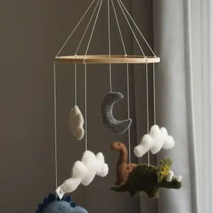 Móvil para cuna en Fieltro Dinosaurios - Gamcha