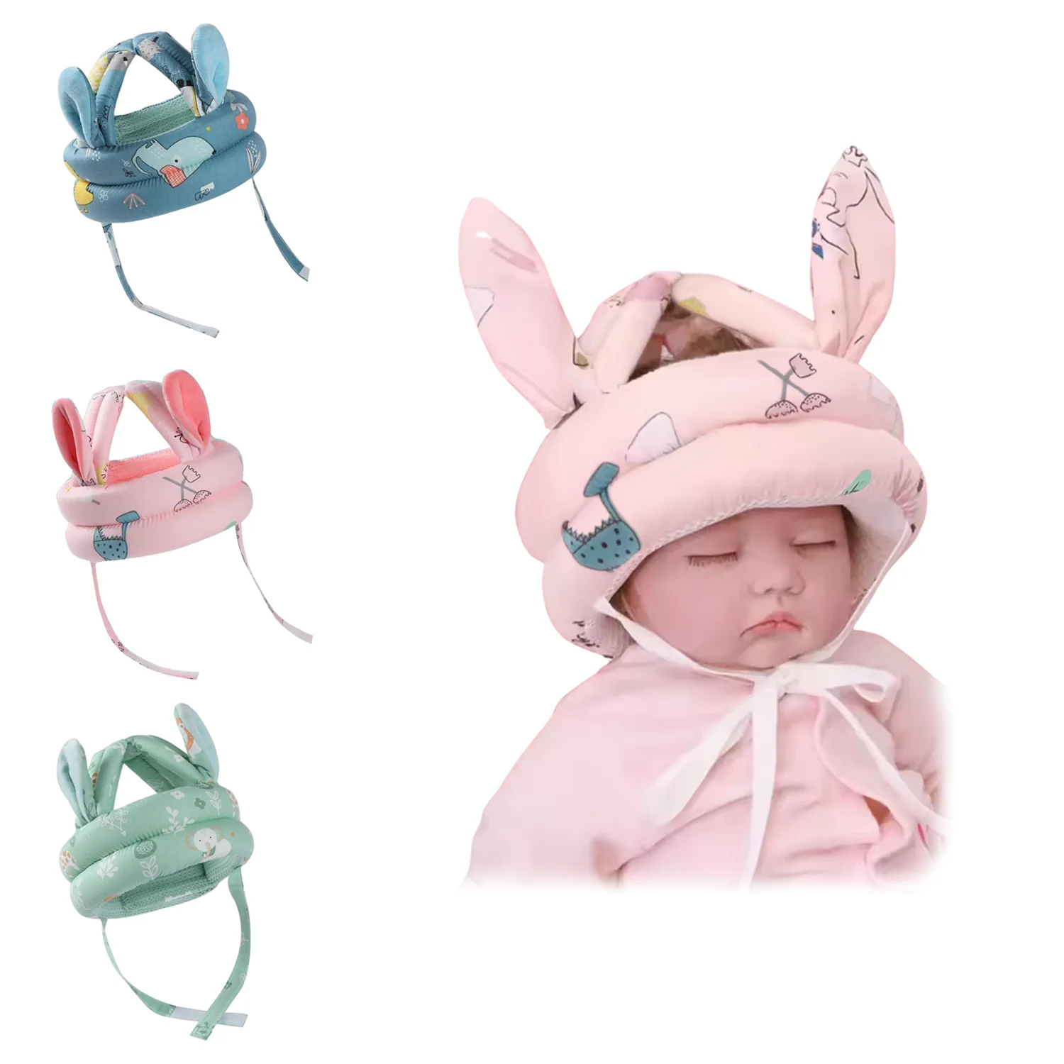 Gorro Casco Protector De Golpes Cabeza Para Bebés 6-36 Meses