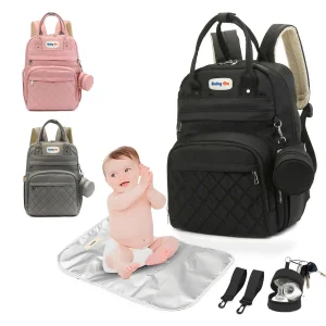 Morral Pañalera De Lujo Con Monedero Y Cambiador Para Bebe