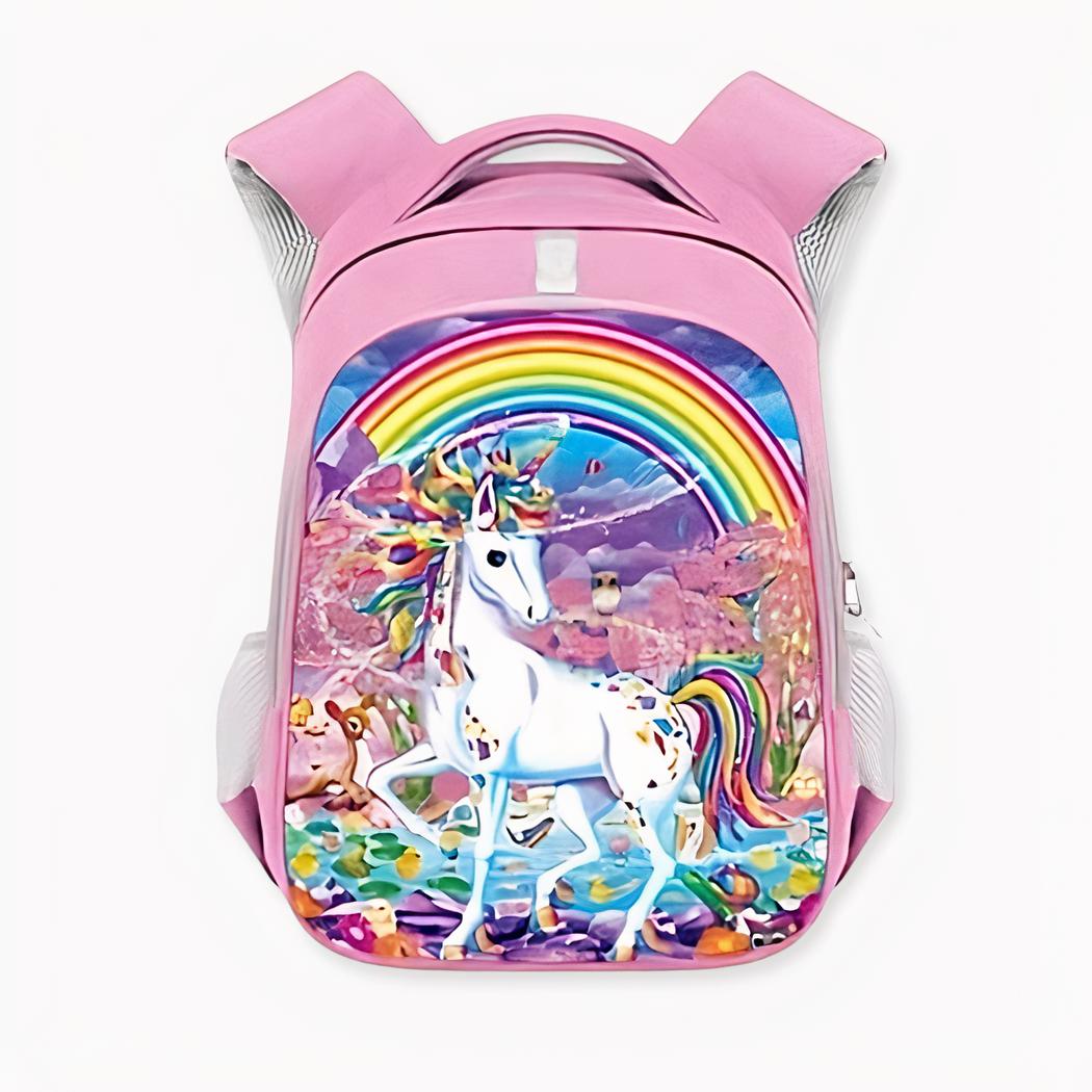Mochila CP con bonito unicornio multicolor