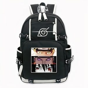Mochila estampada con Naruto Tendo y Sasuke