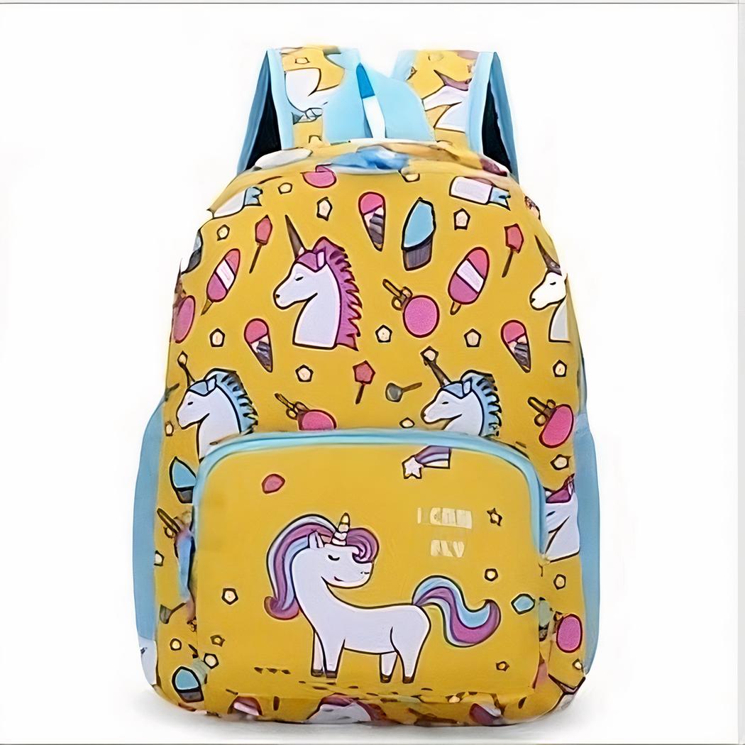 Mochila infantil con estampado de unicornios de colores - Imagen 7