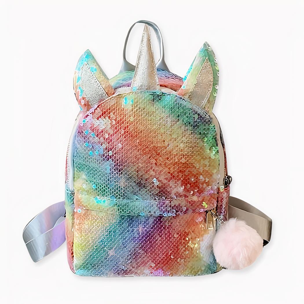 Mochila unicornio con purpurina