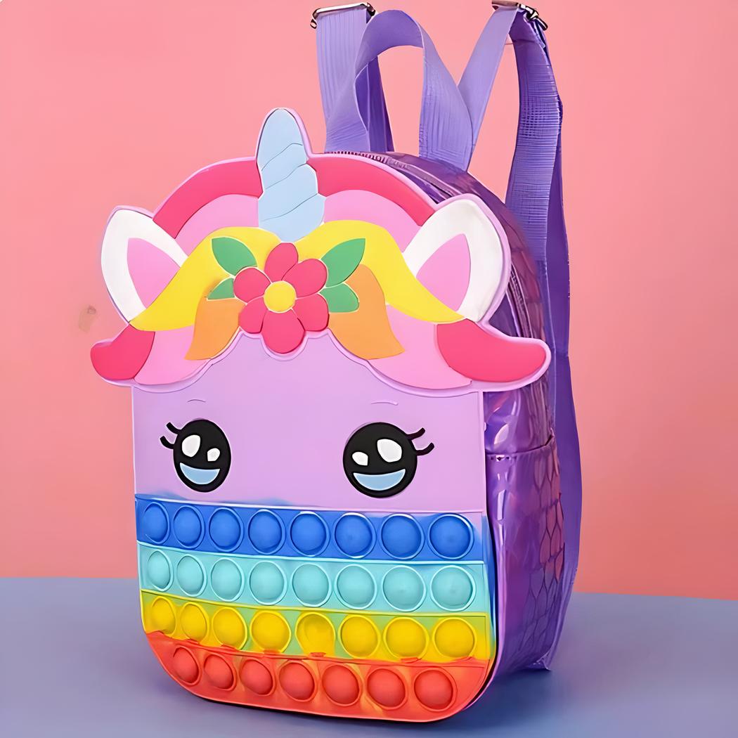 Mochila unicornio con Pop it - Imagen 3