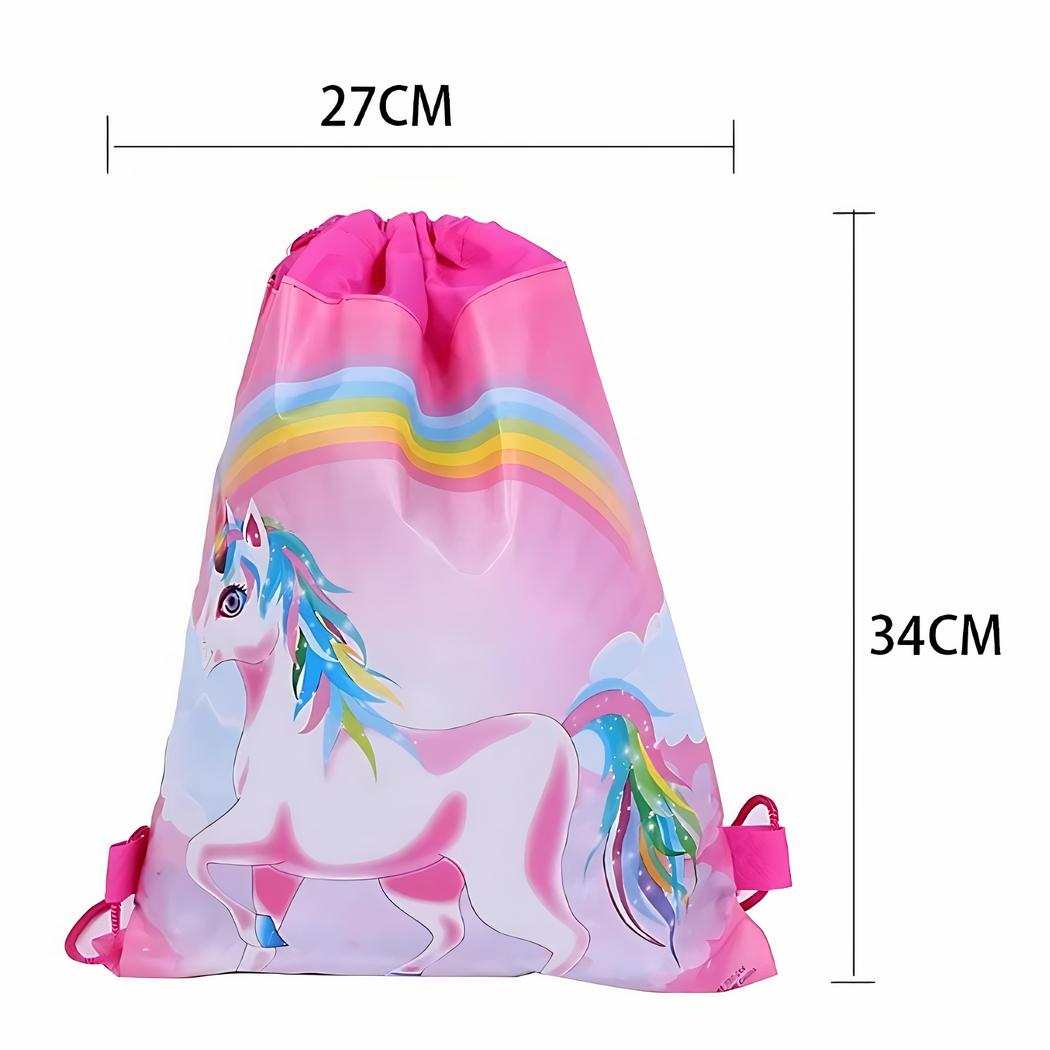 Mochila de lona unicornio rosa - Imagen 2