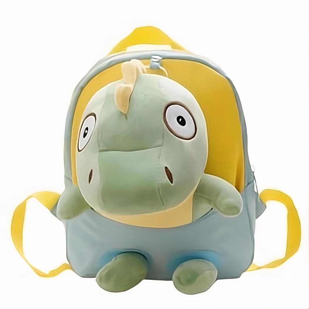 Mochila infantil peluche dinosaurio amarillo - Imagen 5