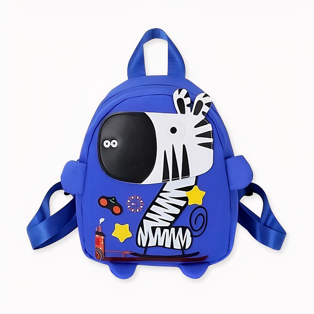 Colorida mochila infantil con diseño de cebra