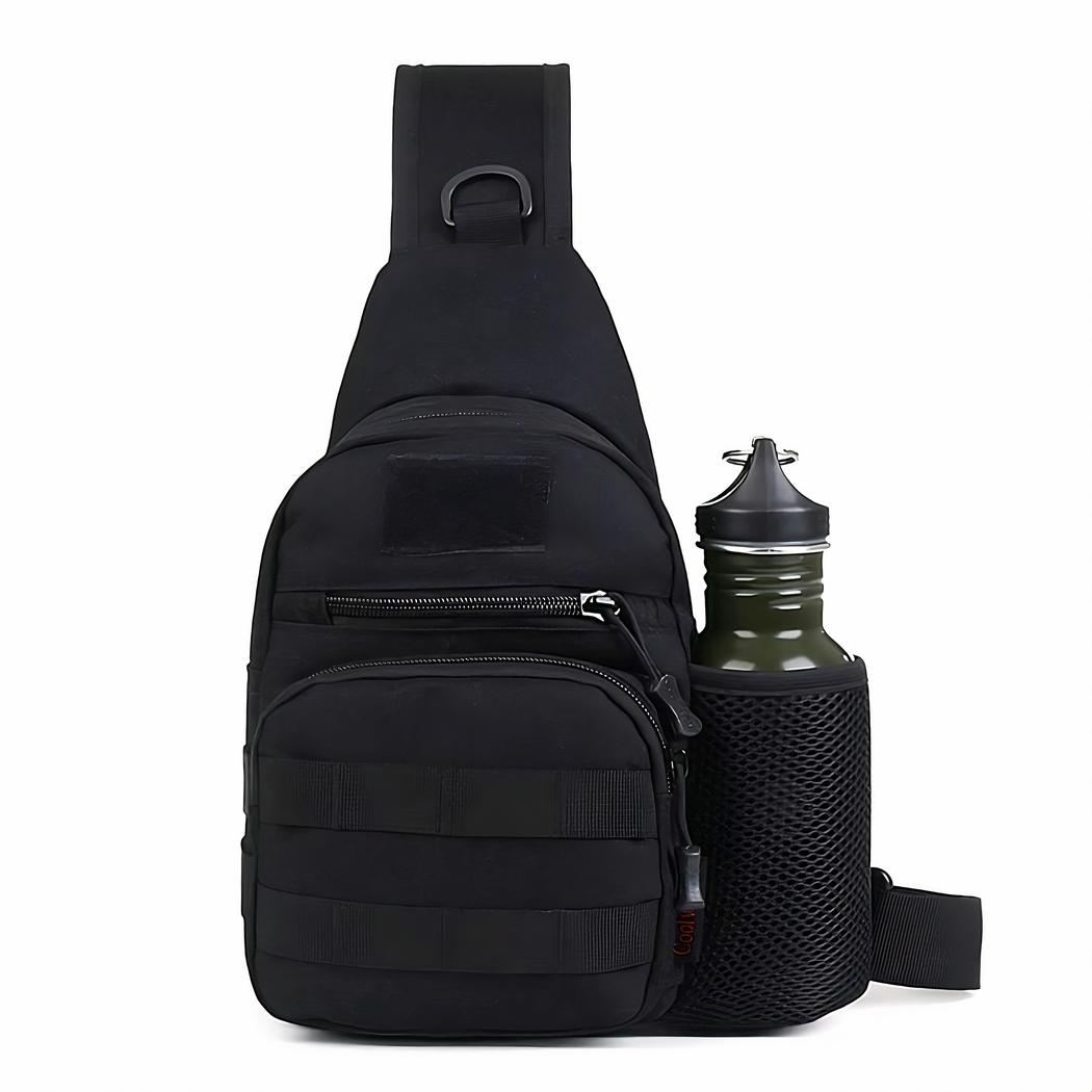 Mochila militar de un hombro con compartimento para botella de agua - Imagen 5