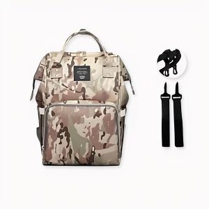 Mochila cambiante con estampado de camuflaje