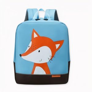 Mochila infantil ilustrada con un adorable animal de colores