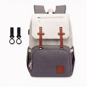 Bolso cambiador con ganchos para cochecitos