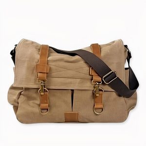 Bolso bandolera de lona para hombre