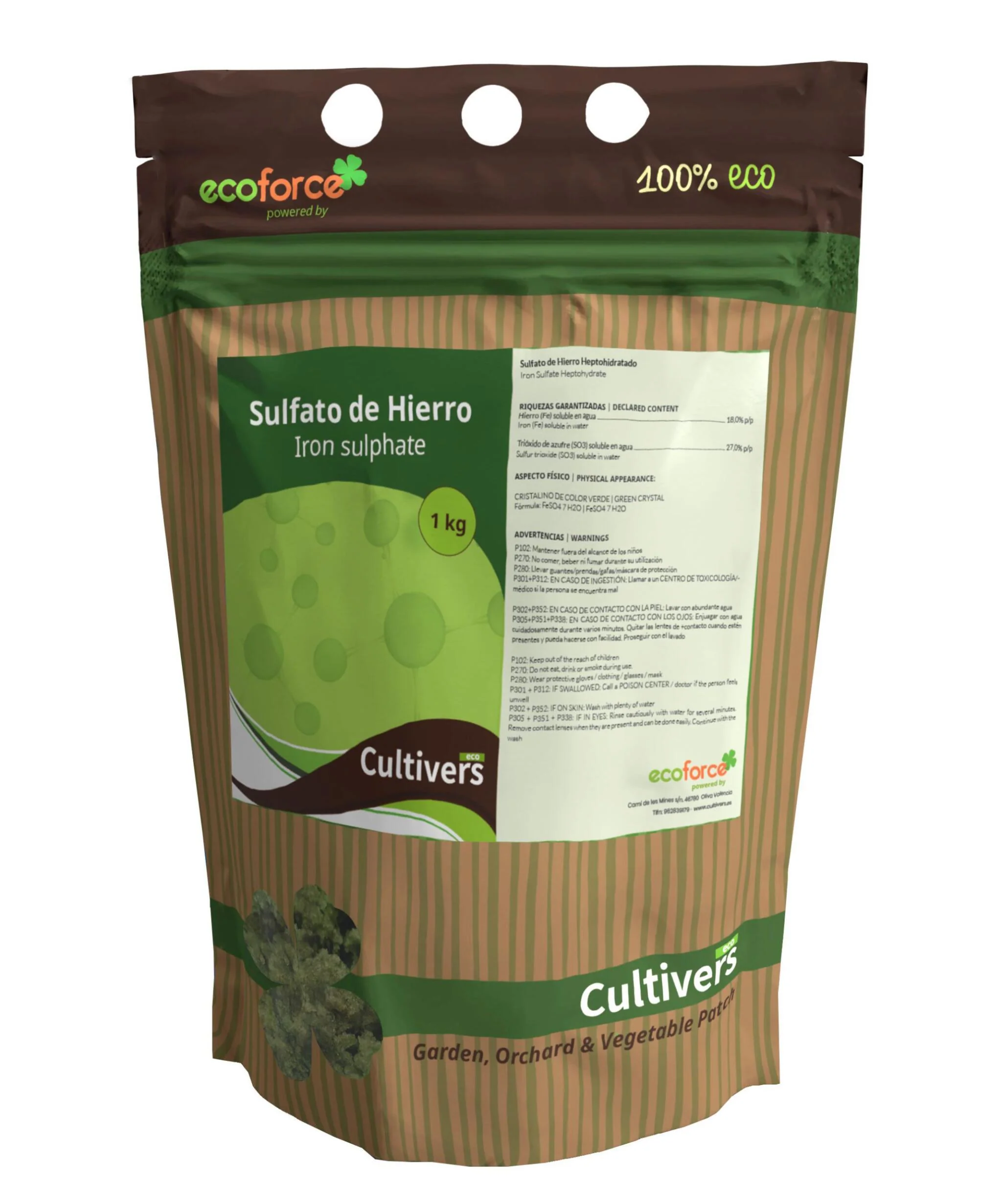Sulfato De Hierro Cultivers 250 G