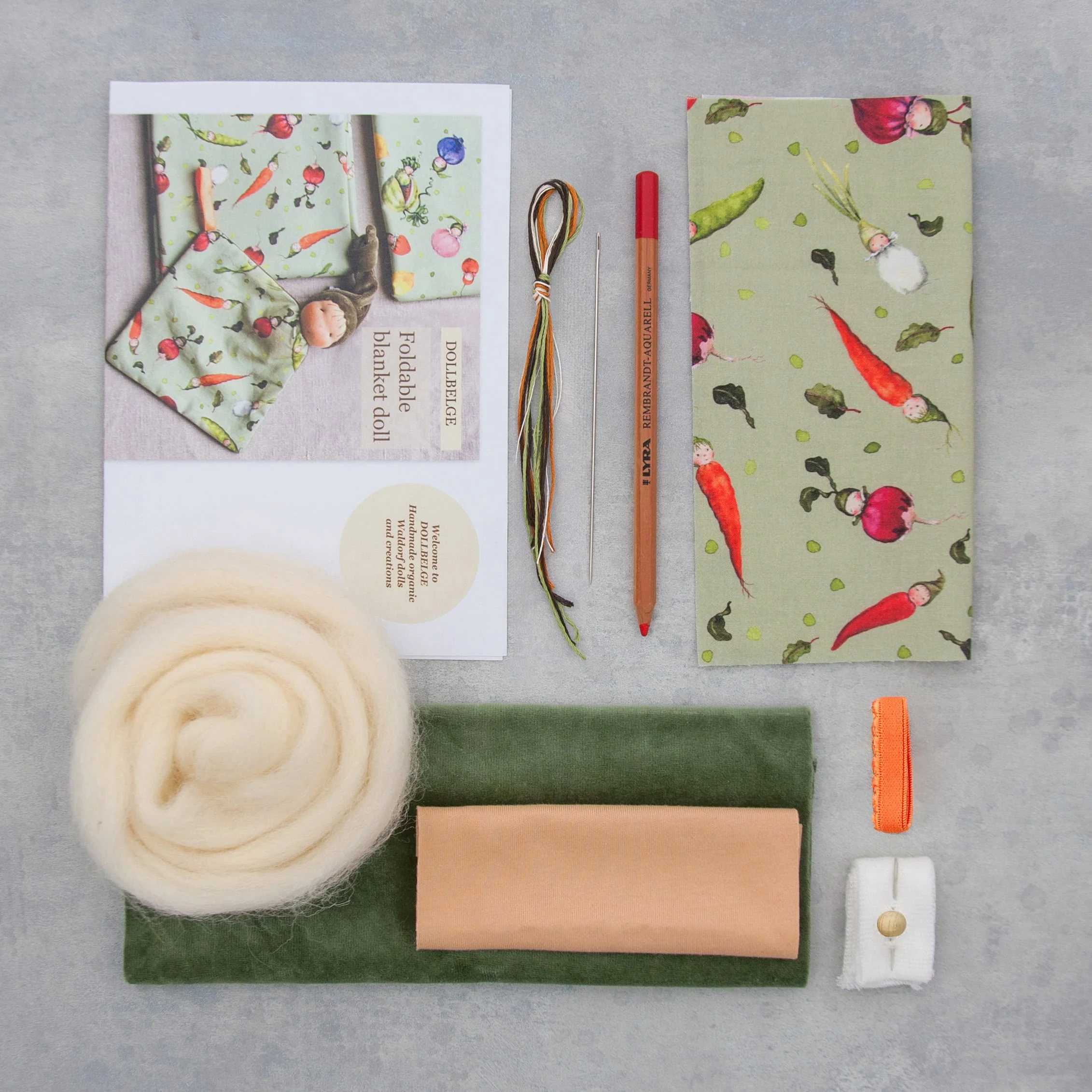 KIT COSTURA MUÑECA DE TELA WALDORF - Imagen 3