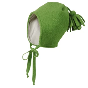 GORRO POLAR DE LANA ORGÁNICA VERDE