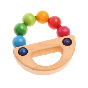 SONAJERO DE MADERA BOLAS DE COLORES