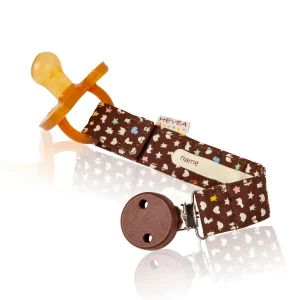 CINTA PORTA-CHUPETE MARRÓN