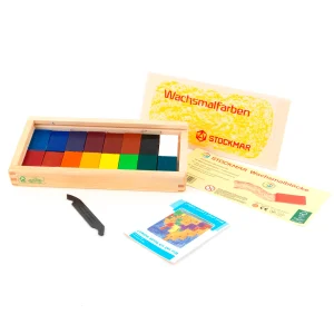 CERAS 16 COLORES EN  CAJA DE MADERA