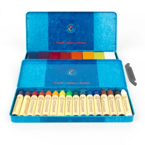 CERAS 16 COLORES EN CAJA DE METAL