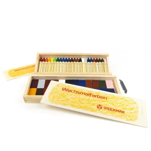 CERAS 24 COLORES EN CAJA DE MADERA