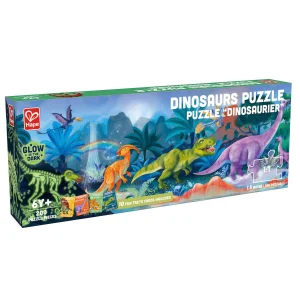 Puzzle Fluorescente 200pzas Dinosaurs Hape