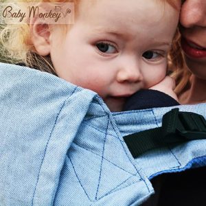 Mochila Ergonómica Regolo Essential BabyMonkey Azul (recién nacido)