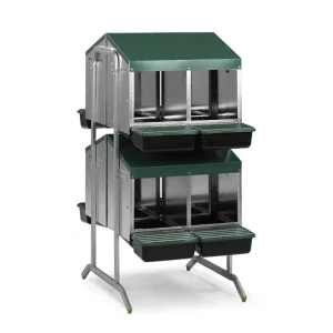 Ponedero Para Gallinas Con Cajón Escamoteador - 8 Huecos