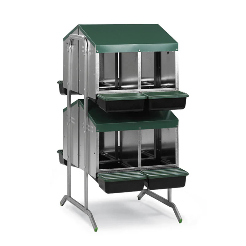 Ponedero Para Gallinas Con Cajón Escamoteador - 8 Huecos