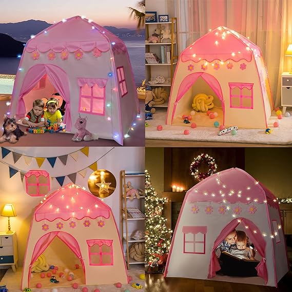 Carpa Castillo Casa Infantil Niñas Niños - Imagen 5