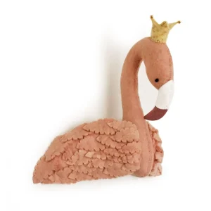 Cabeza de Flamingo Coral en Fieltro -Gamcha