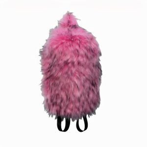 Elegante y esponjosa mochila de piel