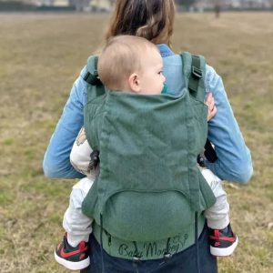 Mochila Ergonómica Regolo Essential BabyMonkey Verde (recién nacido)