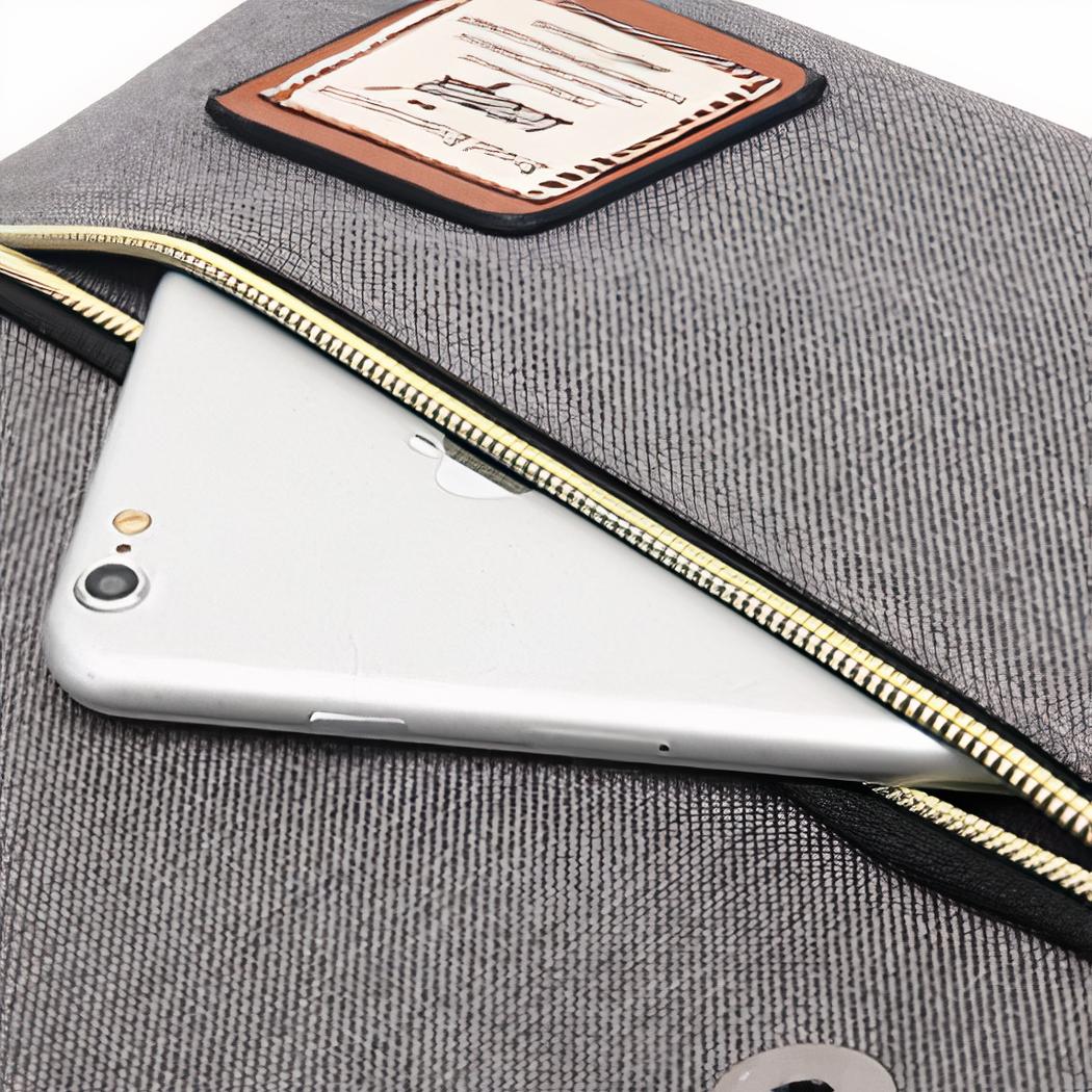 Mochila estilo escolar Harry Potter gris - Imagen 4