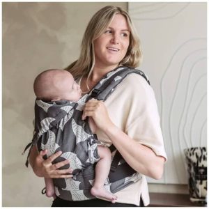 Mochila Ergonómica Fidella  Fusion Toddler 2.0  Birds Black Ecru