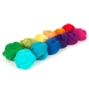 PACK LANA CARDADA PEINADA COLORES ARCOIRIS